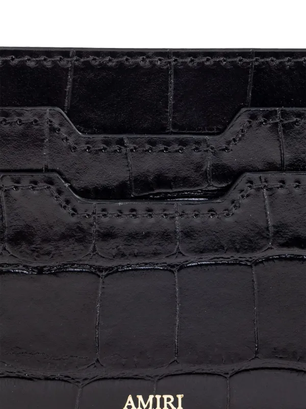 AMIRI カードケース | ブラック | FARFETCH JP