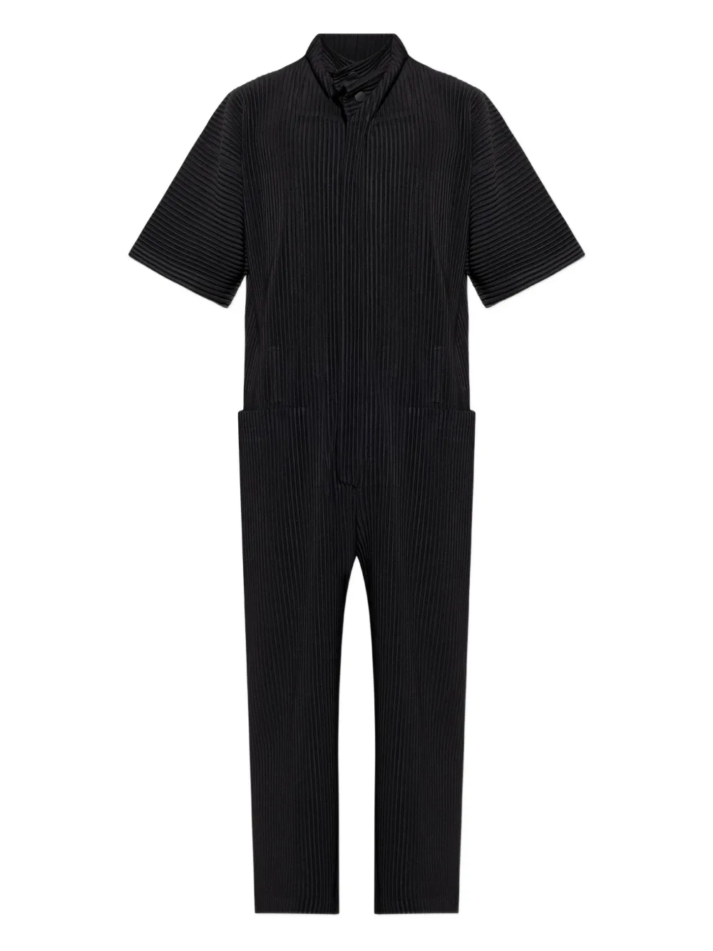 Homme Plissé Issey Miyake ショートスリーブ ジャンプスーツ - ブラック Homme Plissé Issey Miyake ショートスリーブ ジャンプスーツ - ブラック