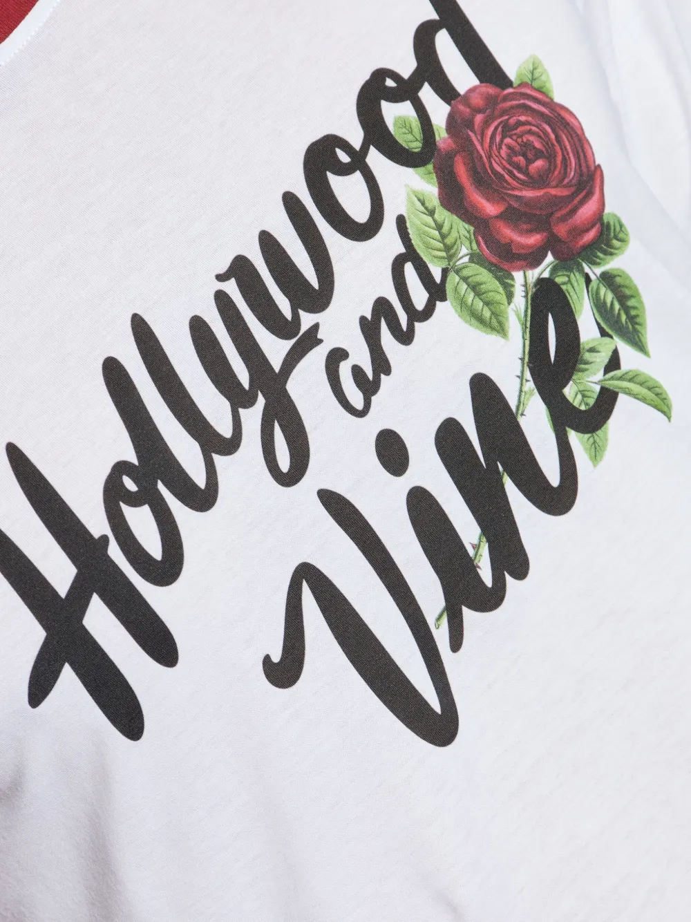 AMIRI Rose Ringer T-shirt Wit