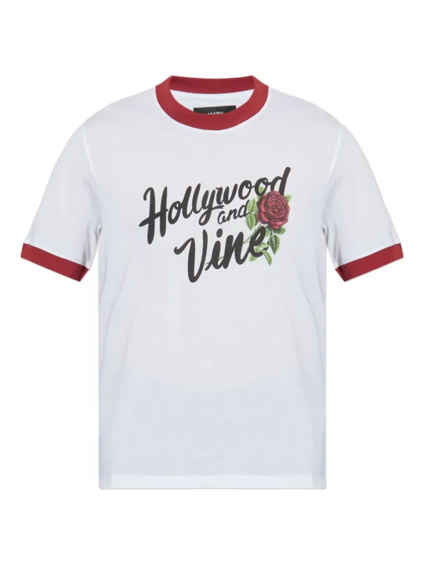AMIRI Rose Ringer T-shirt | White | FARFETCH