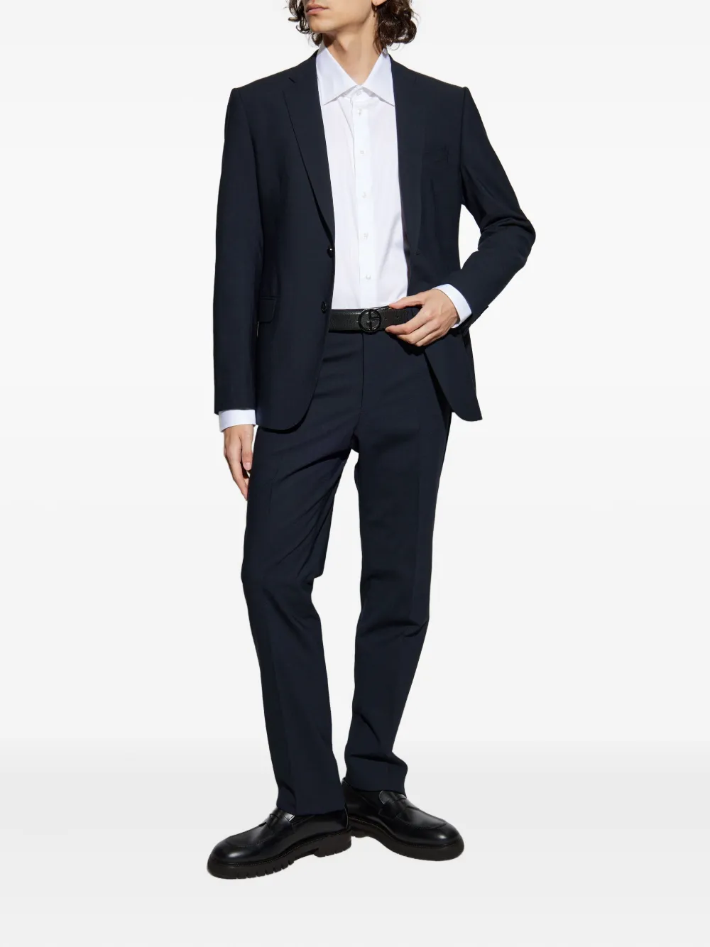Emporio Armani single-breasted wool suit | Single Breasted Suits | Image 2