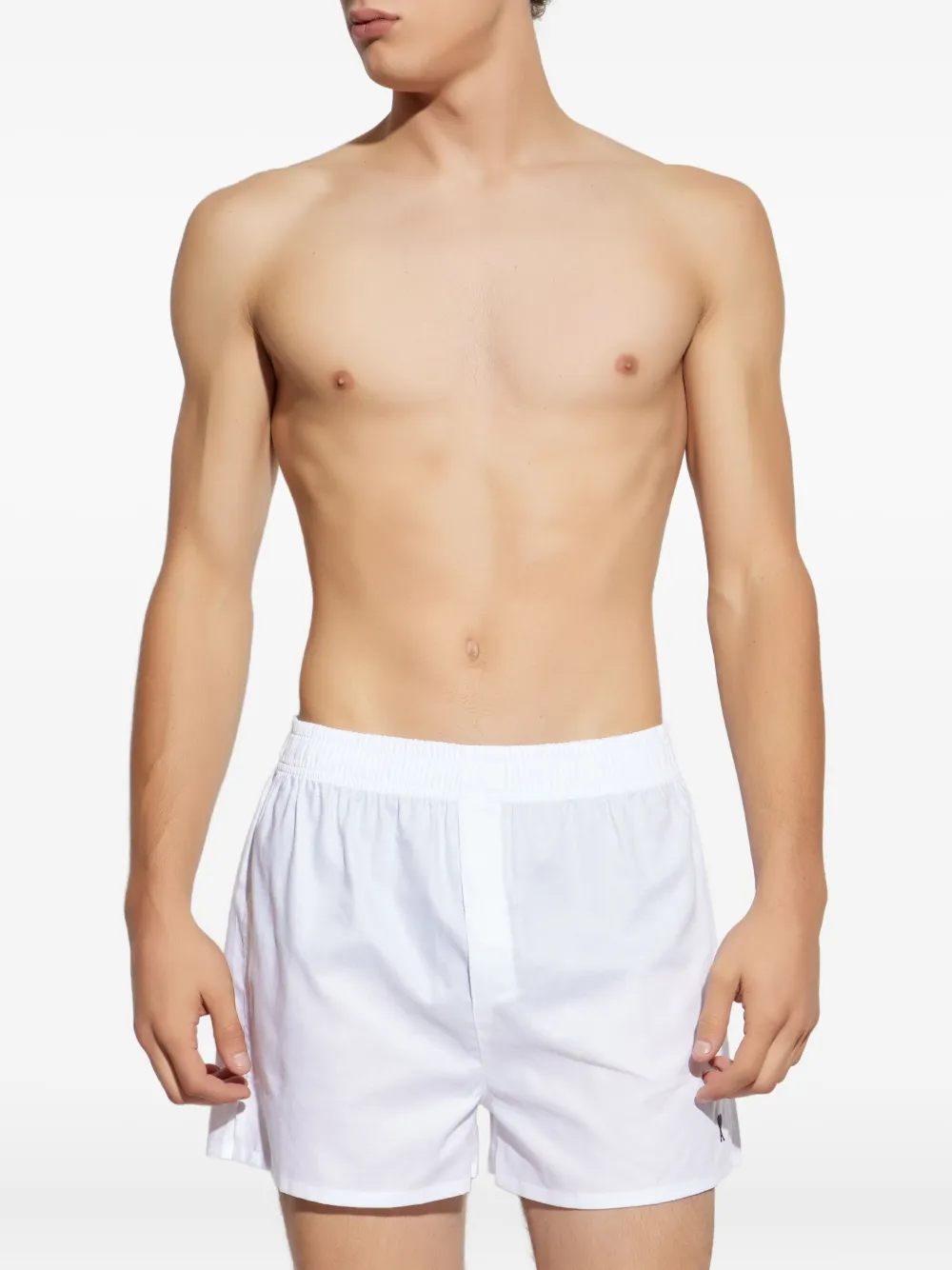 Ami Alexandre Mattiussi Logo-embroidery Boxers In White