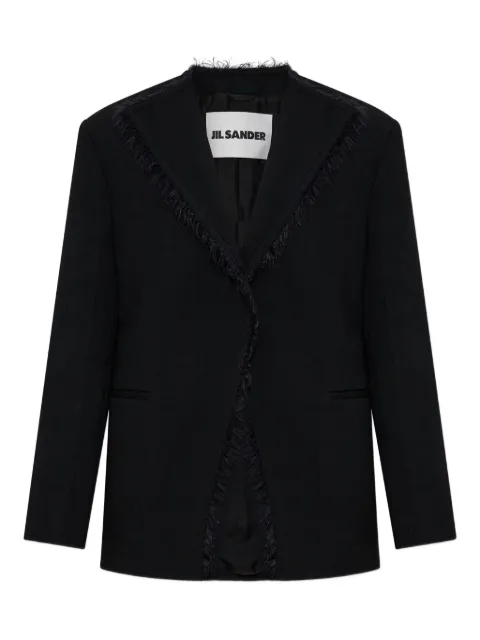 Jil Sander fringed lapel jacket