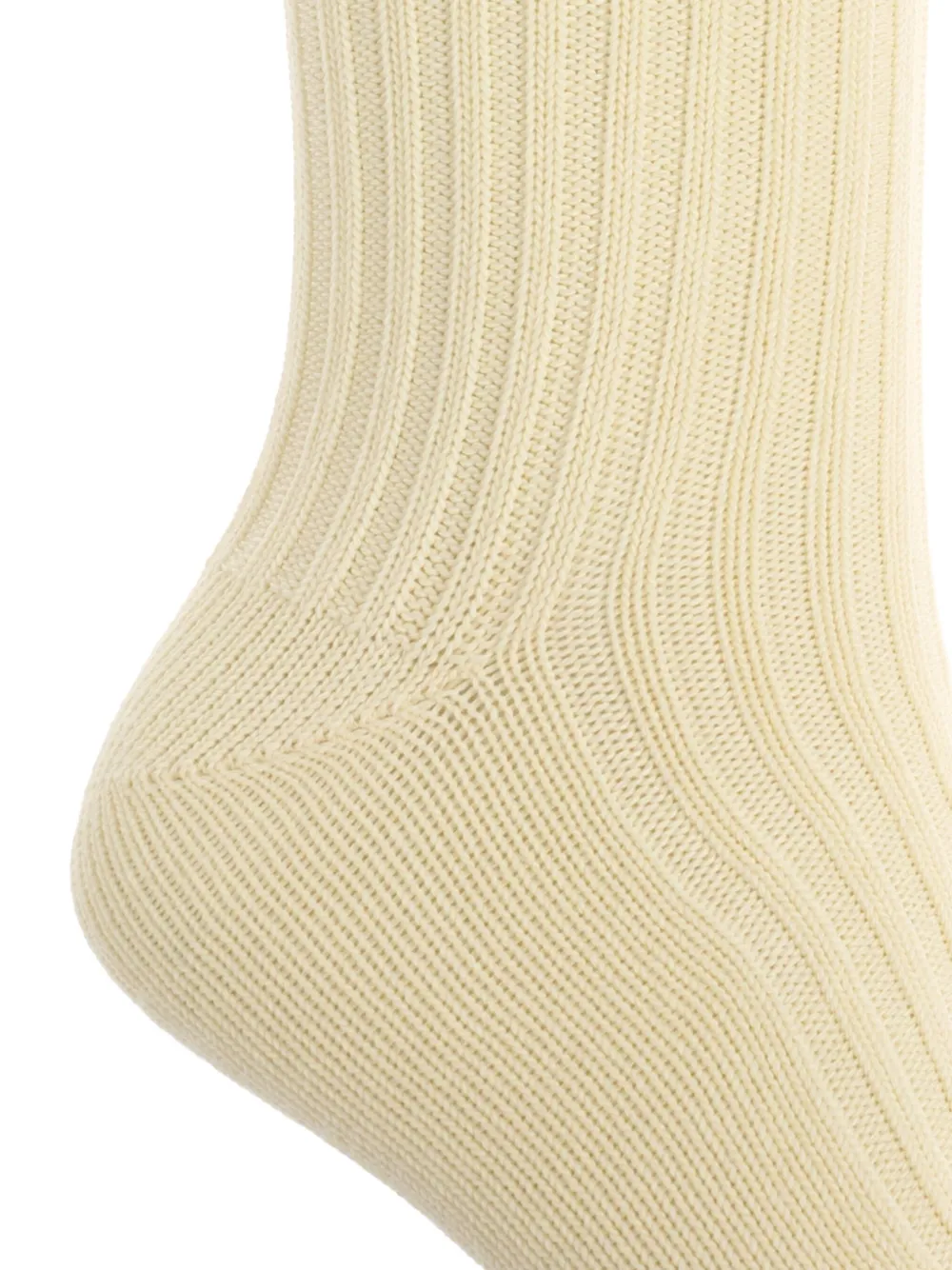 Ami Alexandre Mattiussi Ribbed Logo Socks (pack Of Three) In Neutral