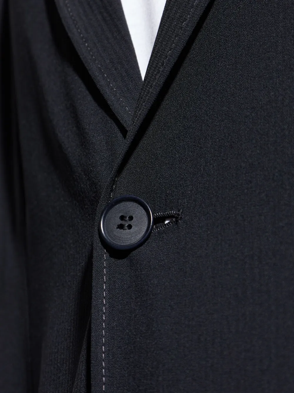 Giorgio Armani Three-button Patch-pocket Blazer In Black