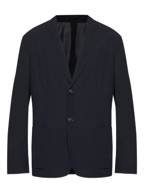 Giorgio Armani three-button patch-pocket blazer