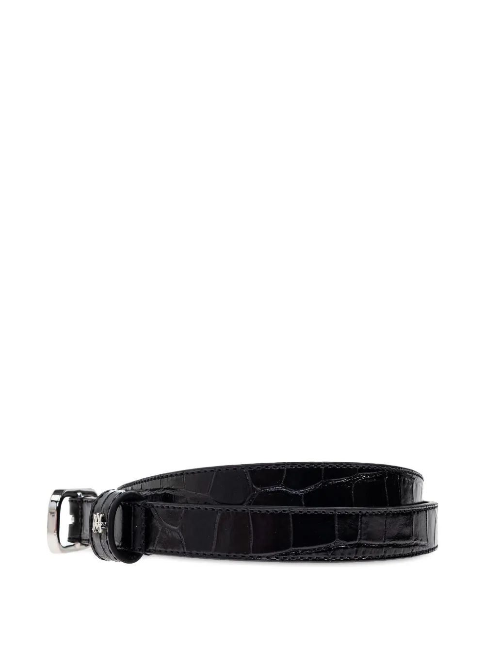 AMIRI crocodile-embossed belt - Zwart