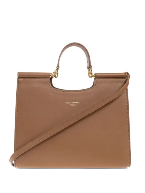 Dolce & Gabbana top-handle leather tote bag