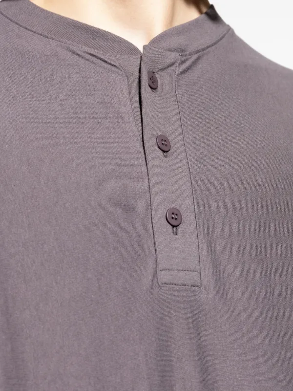 ISSEY MIYAKE グレー ボタン付きTシャツ Homme Plissé Issey Miyake