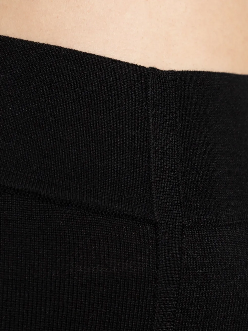 Rick Owens High-waist Wool Trousers In Black