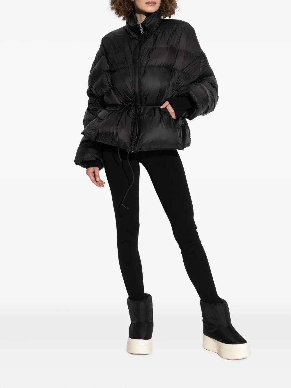 Rick Owens high-waist wool trousers - Zwart