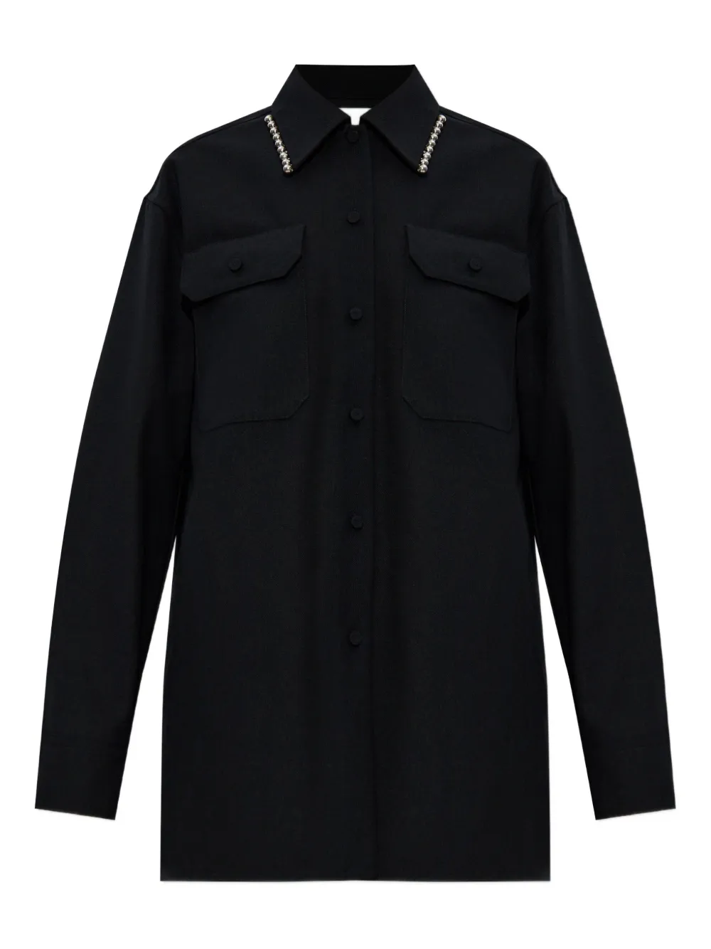 Jil Sander bead-embellishment shirt | Black | Image 1