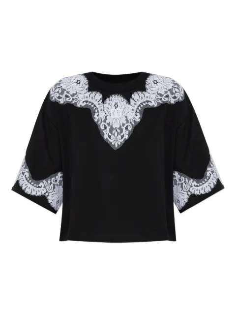 Dolce & Gabbana lace-appliqué T-shirt