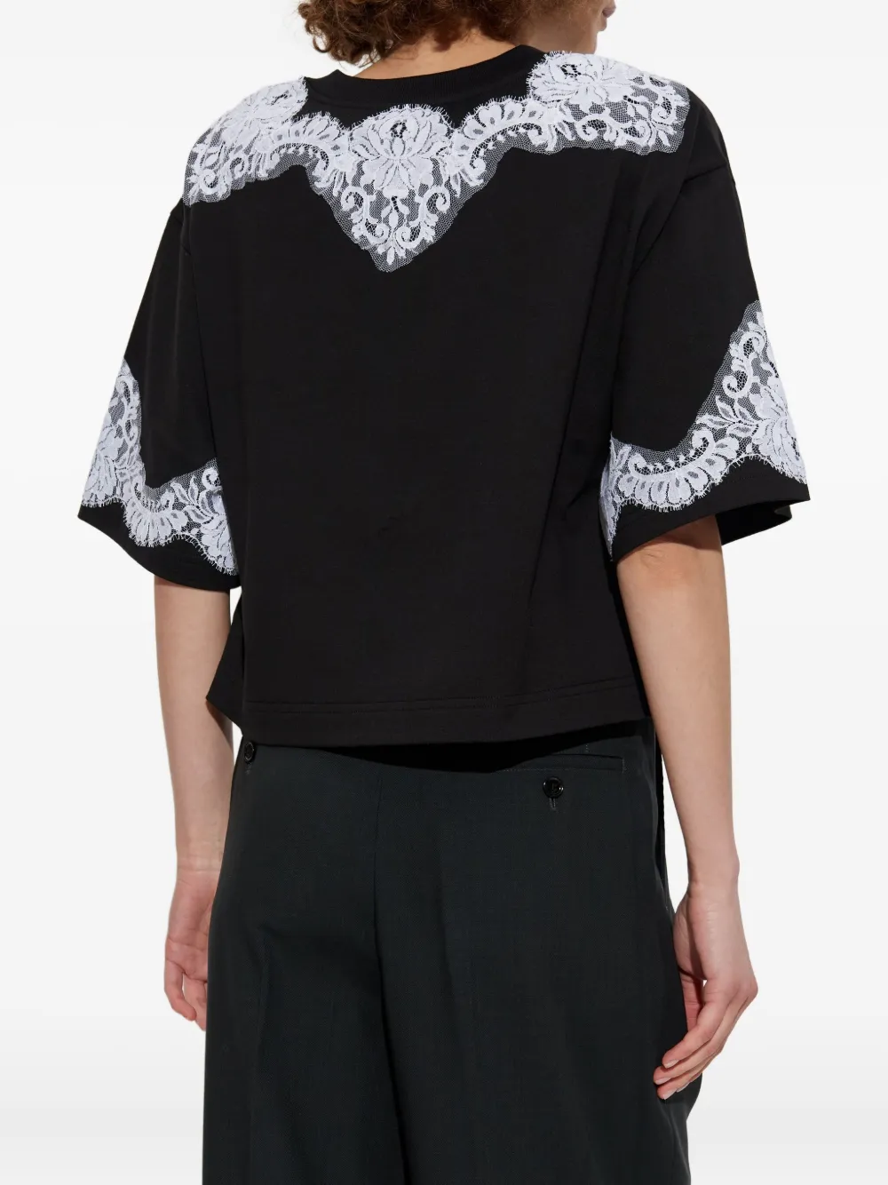 Dolce & Gabbana Blouse met kant Blauw