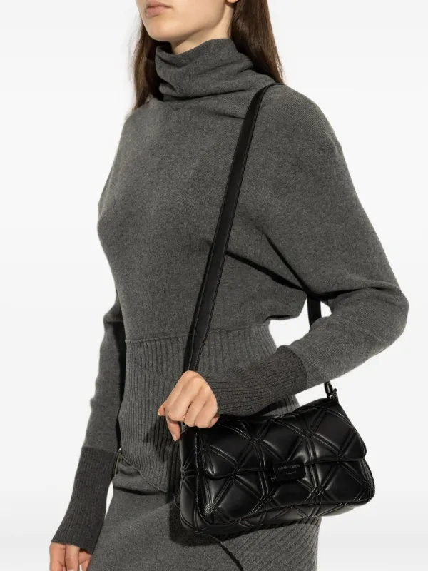 Emporio Armani Quilted Tote Bag | Black | FARFETCH