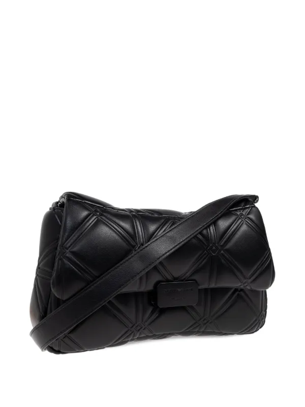 Emporio Armani Quilted Tote Bag | Black | FARFETCH