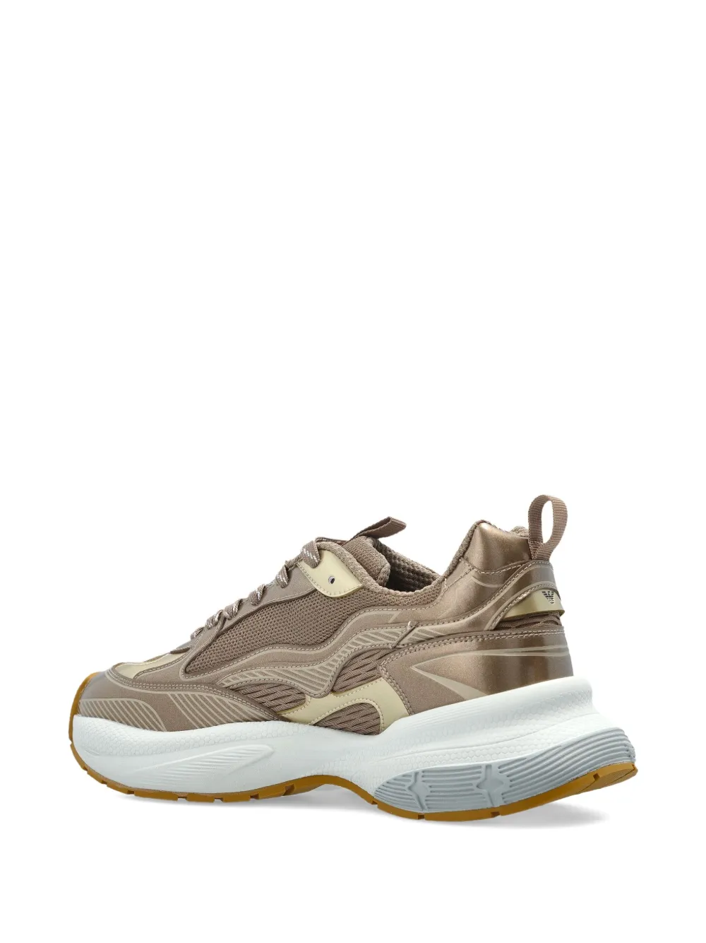 Emporio Armani Sneakers In Gold