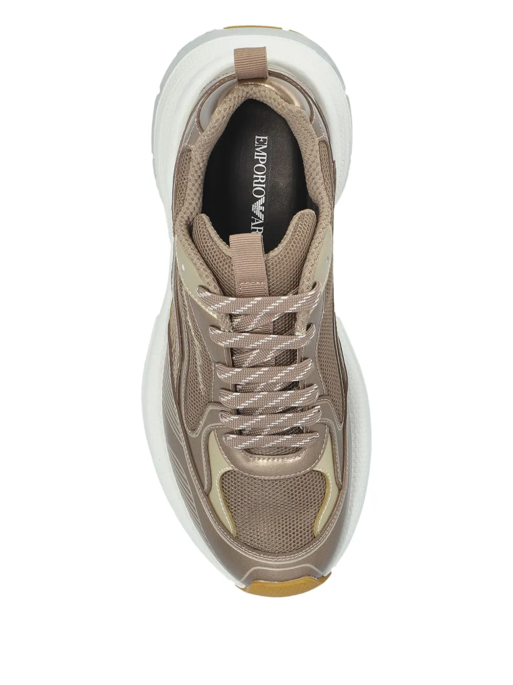 Emporio Armani Sneakers In Gold