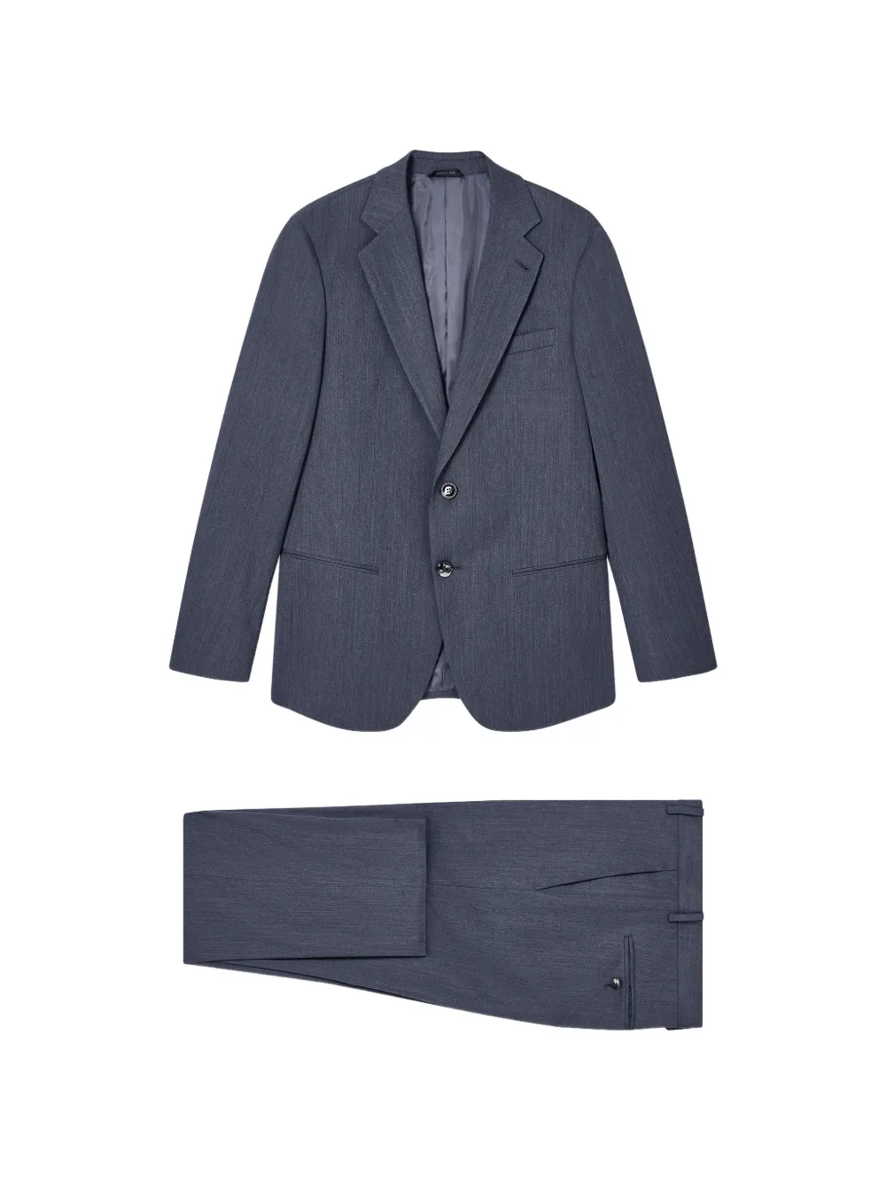 Giorgio Armani single-breasted wool suit - Grigio