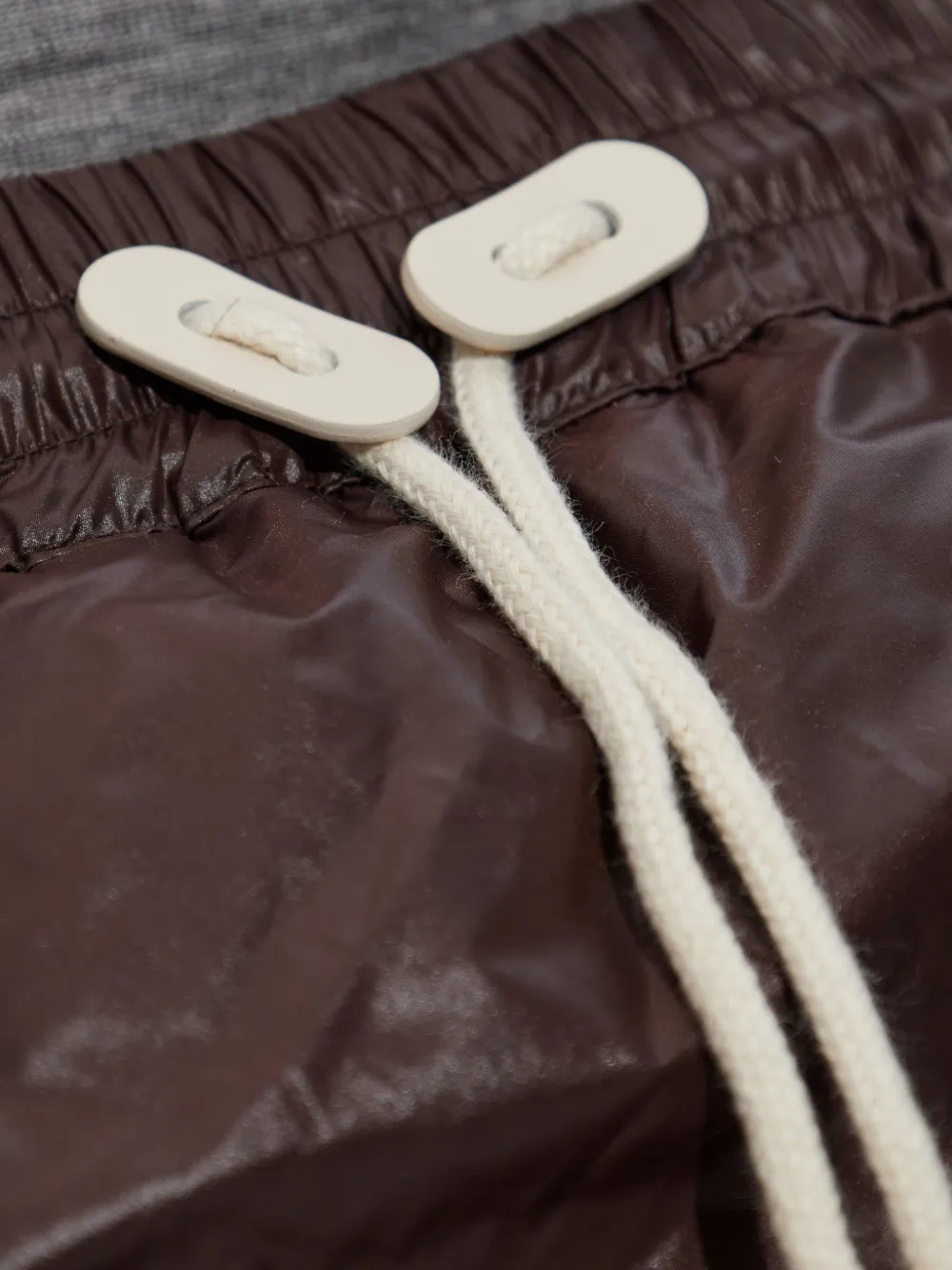 Jil Sander Drawstring Padded Midi Skirt In Brown