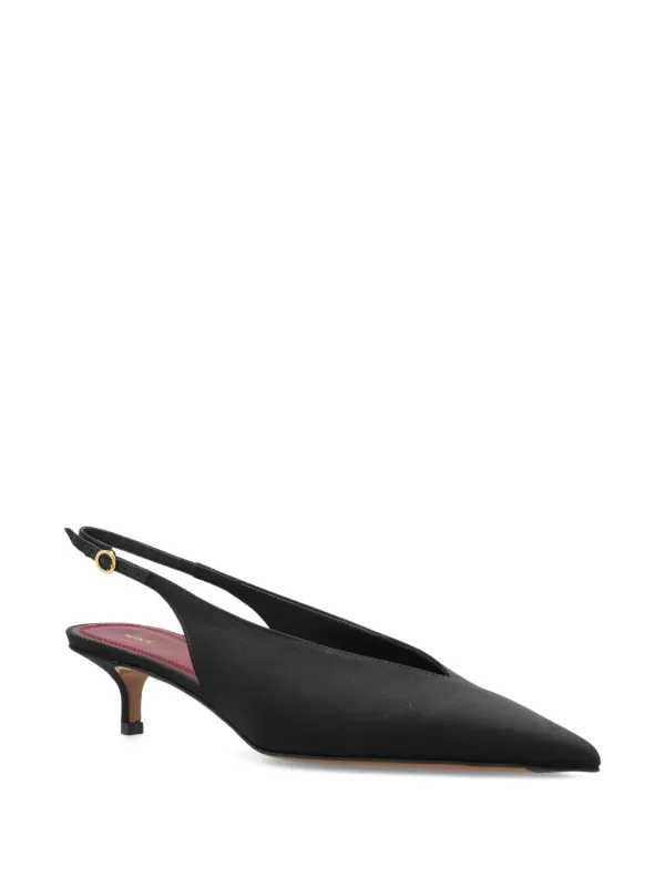 NEOUS パンプス NEOUS Diske Slingback pointed-toe Pumps | Black | FARFETCH
