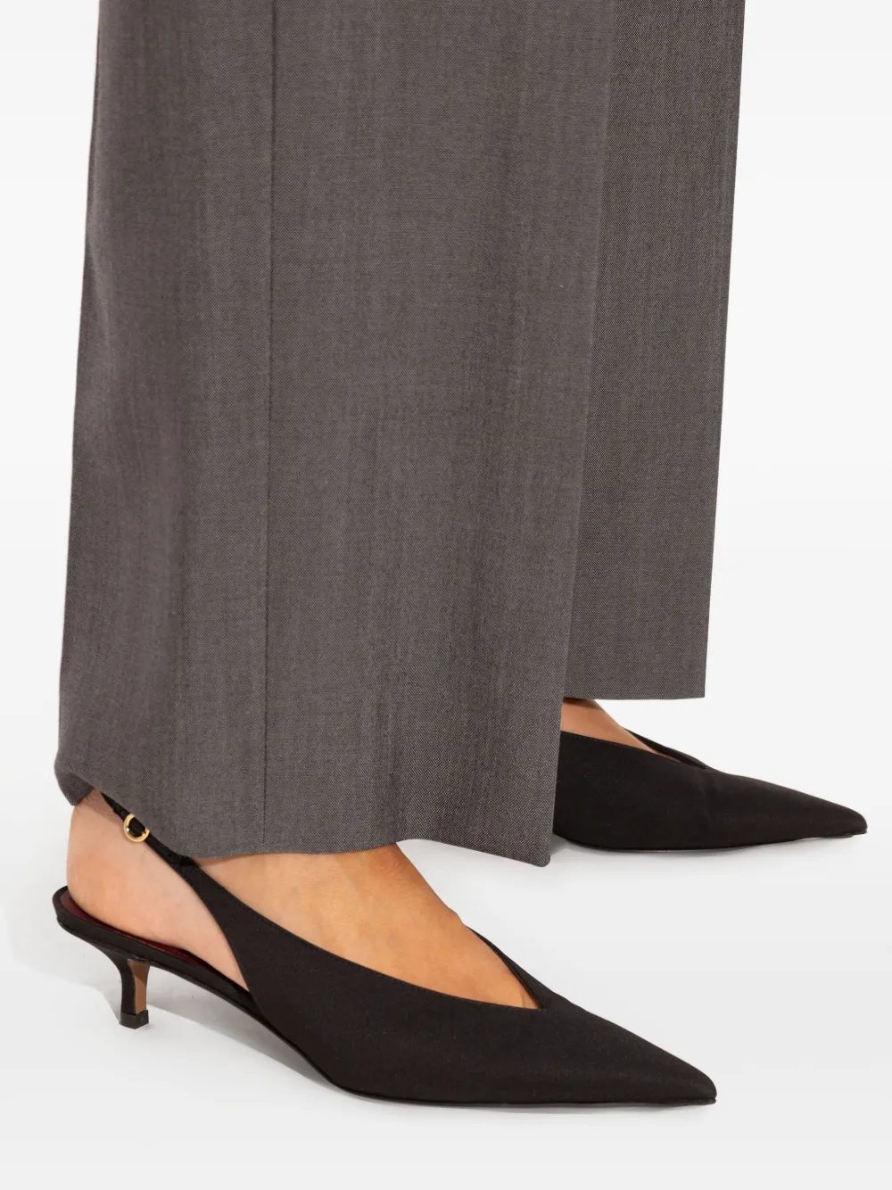 NEOUS Diske slingback pointed-toe pumps Black