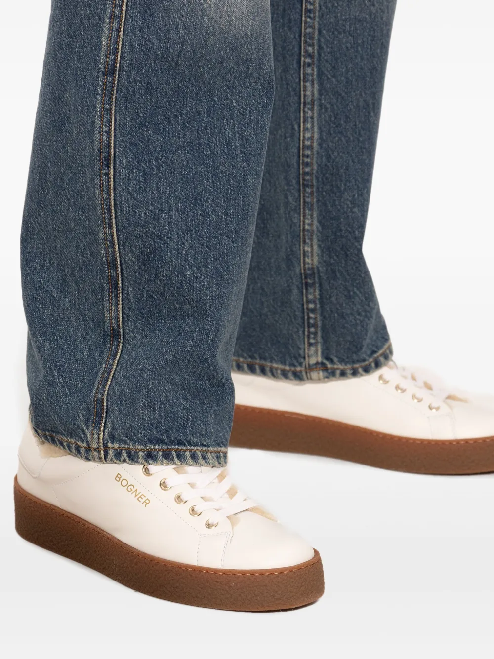 BOGNER Lucerne sneakers met lammy voering Wit