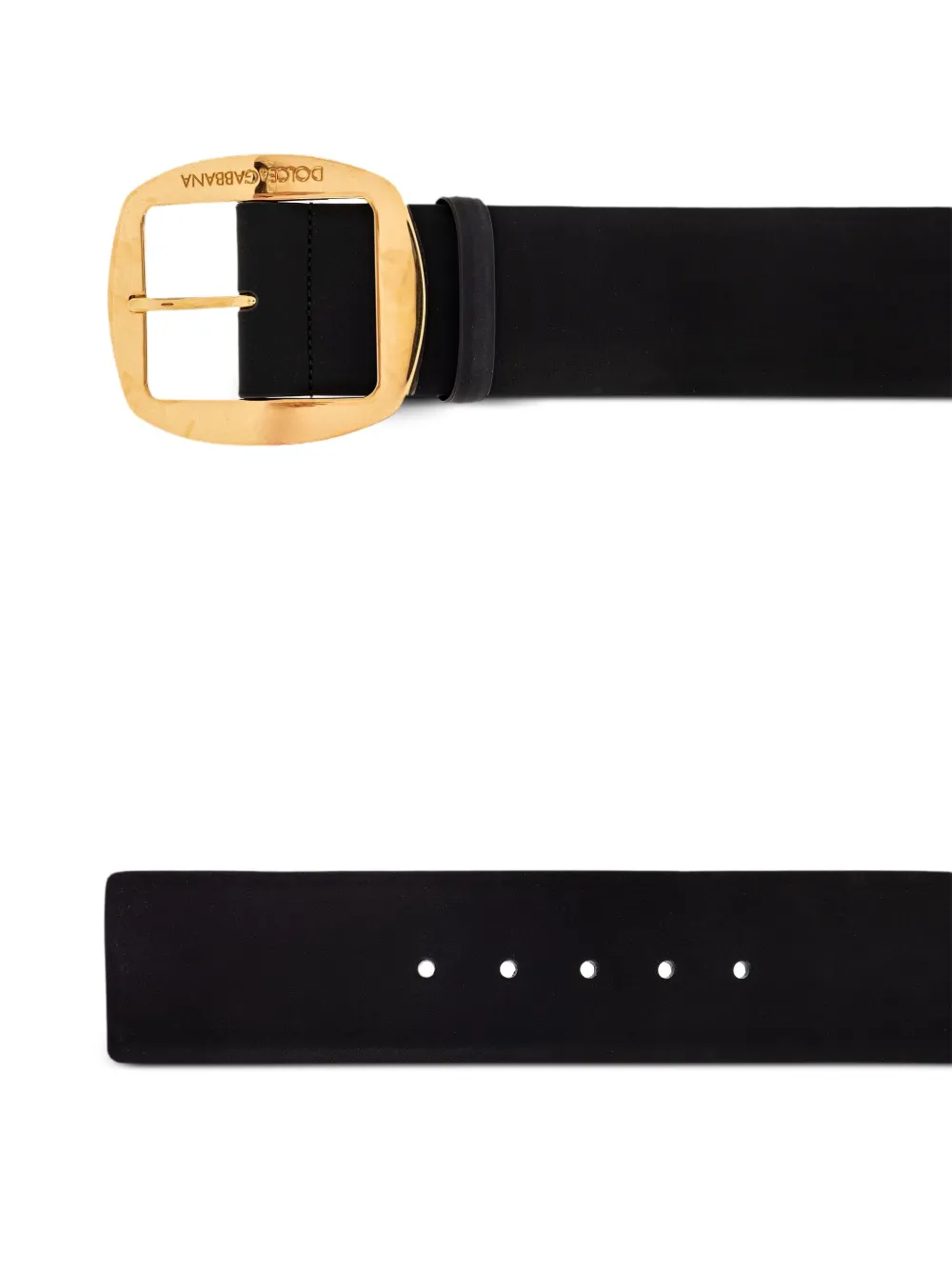 Dolce & Gabbana Leren riem Zwart