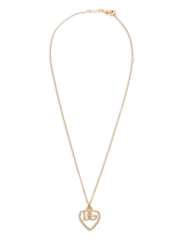 Dolce & Gabbana クリスタルネックレス Dolce & Gabbana クリスタル ネックレス | ゴールドトーン | FARFETCH JP