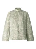 Shanghai Tang mandarin-collar silk blouse - Green
