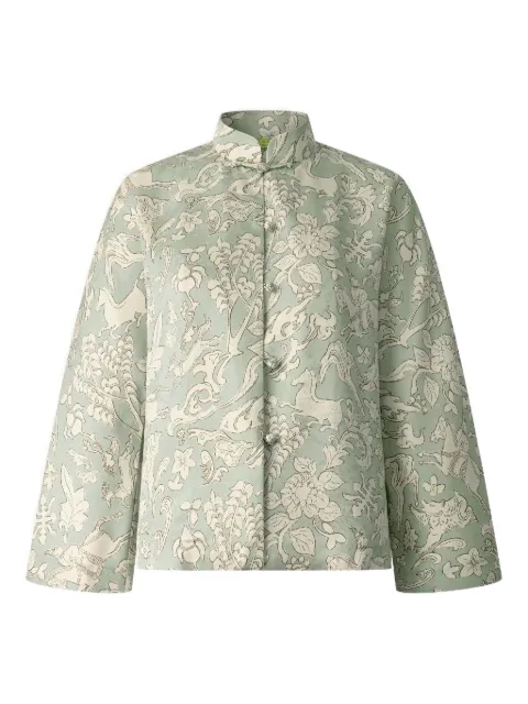 Shanghai Tang mandarin-collar silk blouse