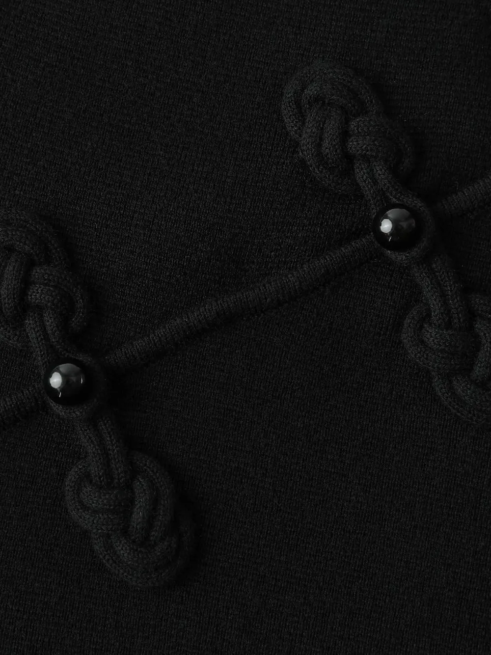 Shanghai Tang Knotted-detail Qipao Top In Black