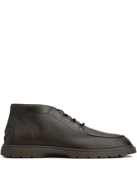 Tod's pebble-grain lace-up boots
