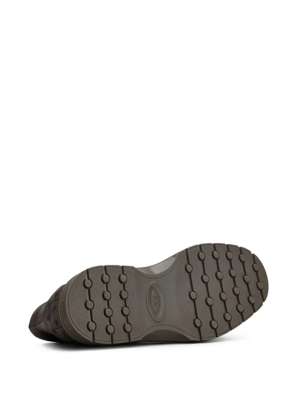 Tod's Pebble-grain Lace-up Boots In Black