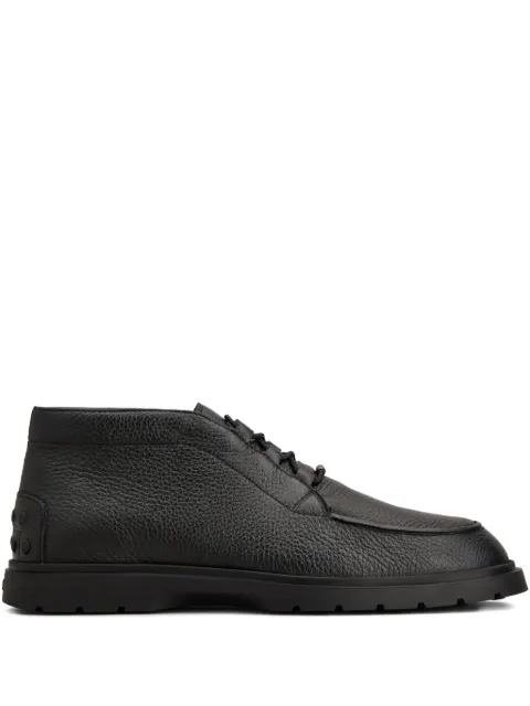 Tod's pebble-grain lace-up boots