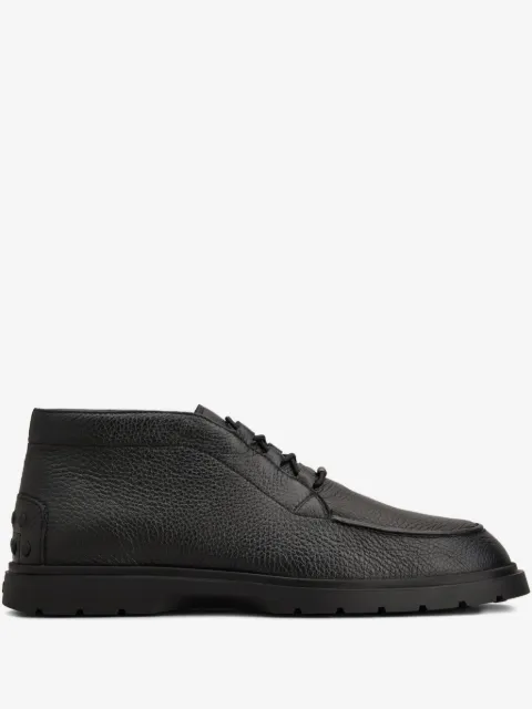 Tod's pebble-grain lace-up boots