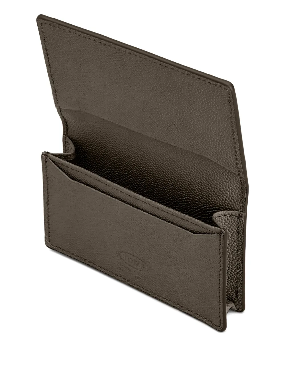 Tod's Logo-plaque Cardholder In Brown