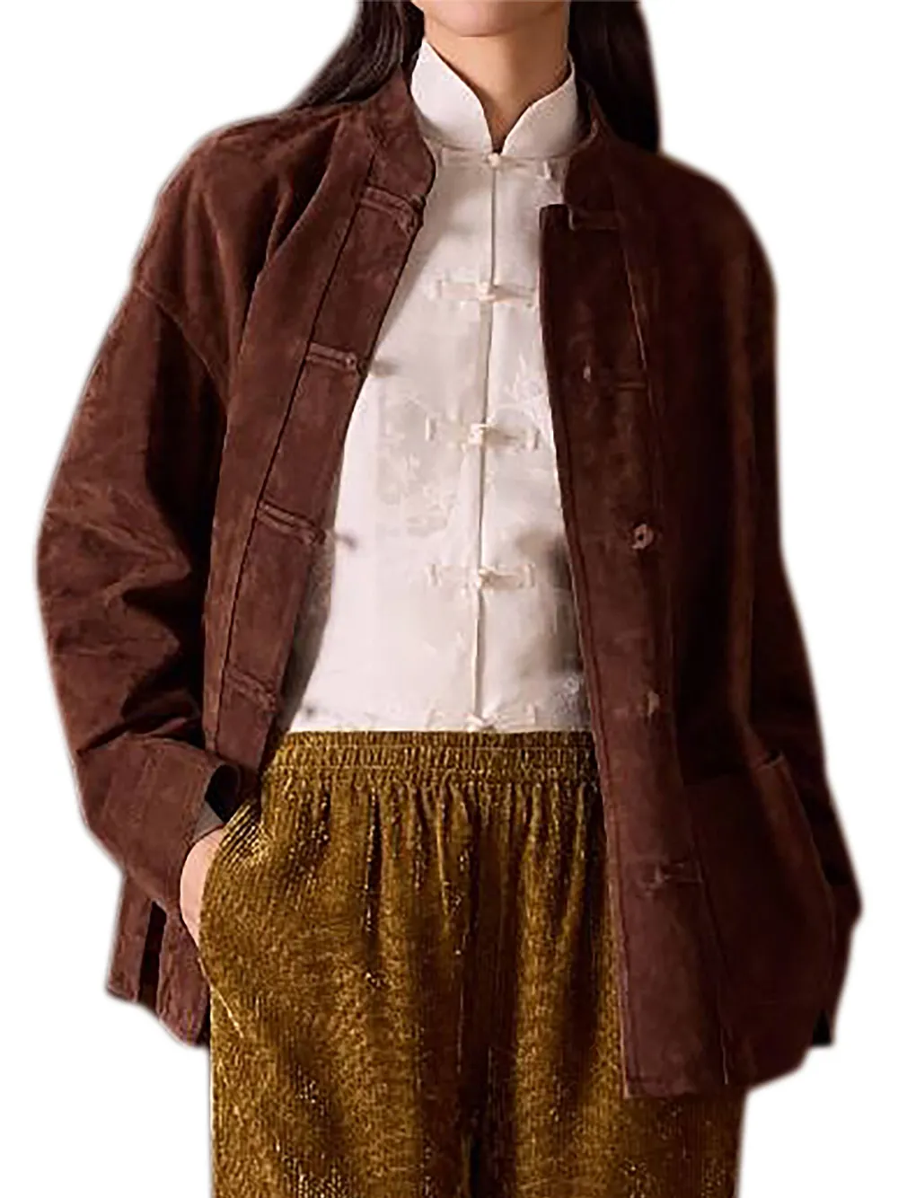 Shanghai Tang leather jacket | Brown | Image 1