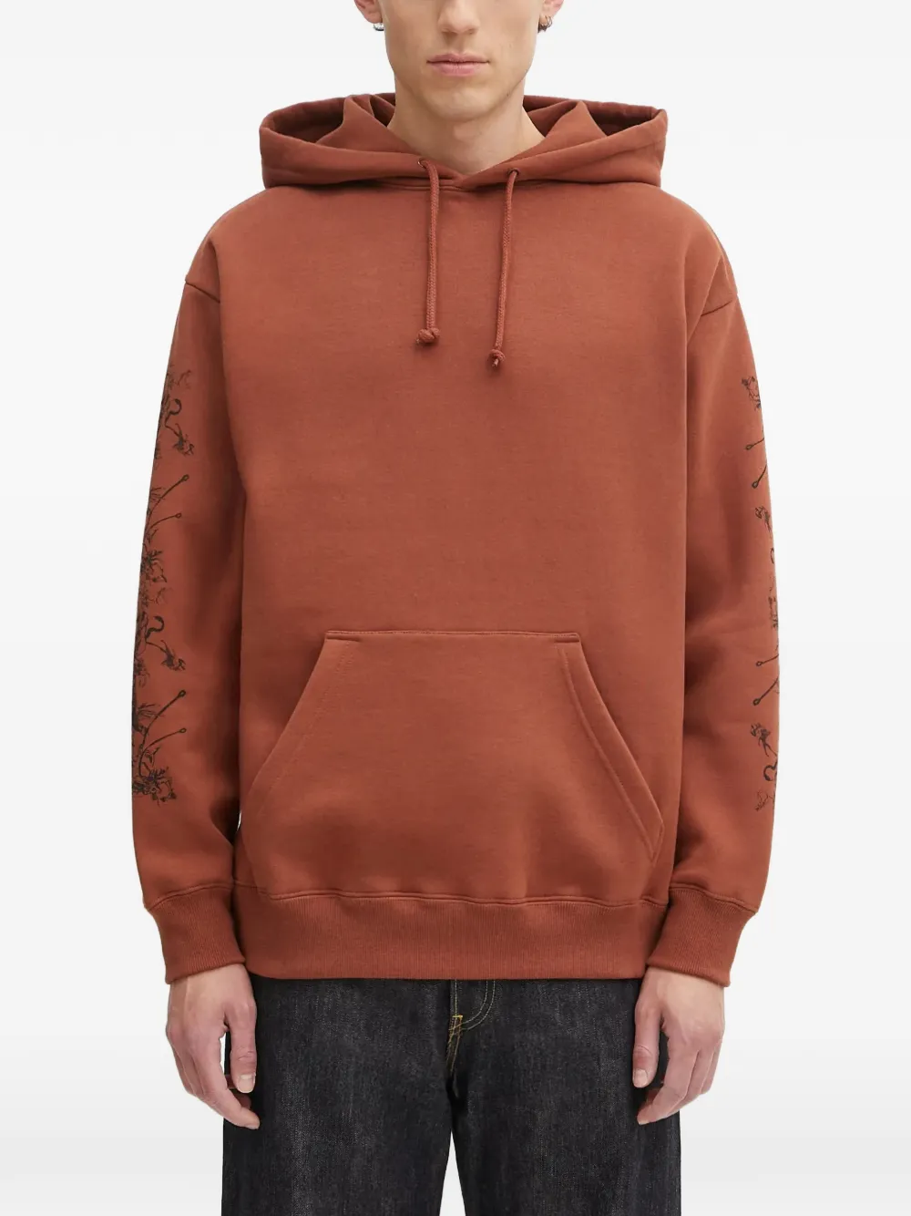 Fucking Awesome graphic-print hoodie - Marrone
