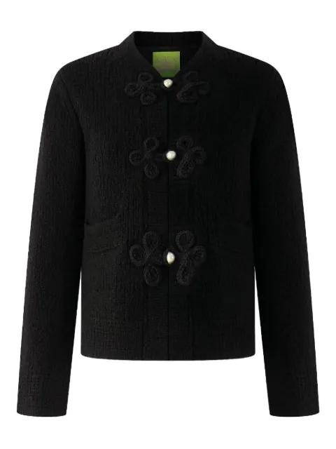 Shanghai Tang embroidered frog-button cardigan