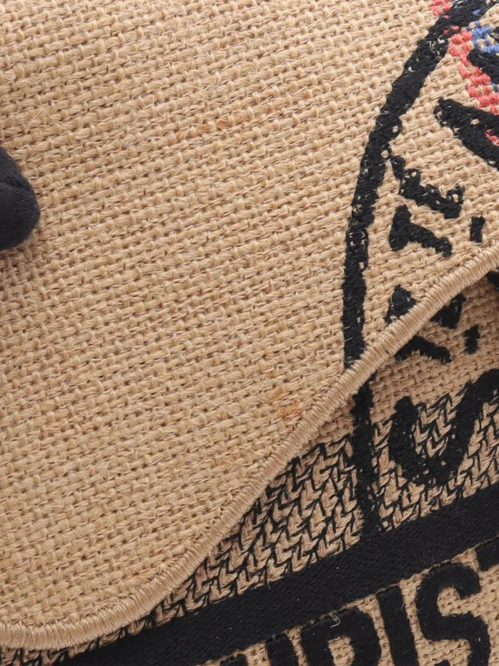 Christian Dior Pre-Owned 2000-2025 Jute Union Embroidered Saddle Bag shoulder bag | Pre-Owned | Image 2