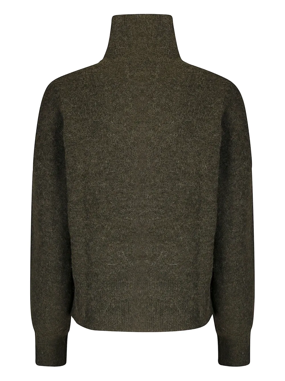 Samsoe & Samsoe High-neck Wool-blend Sweater In Green