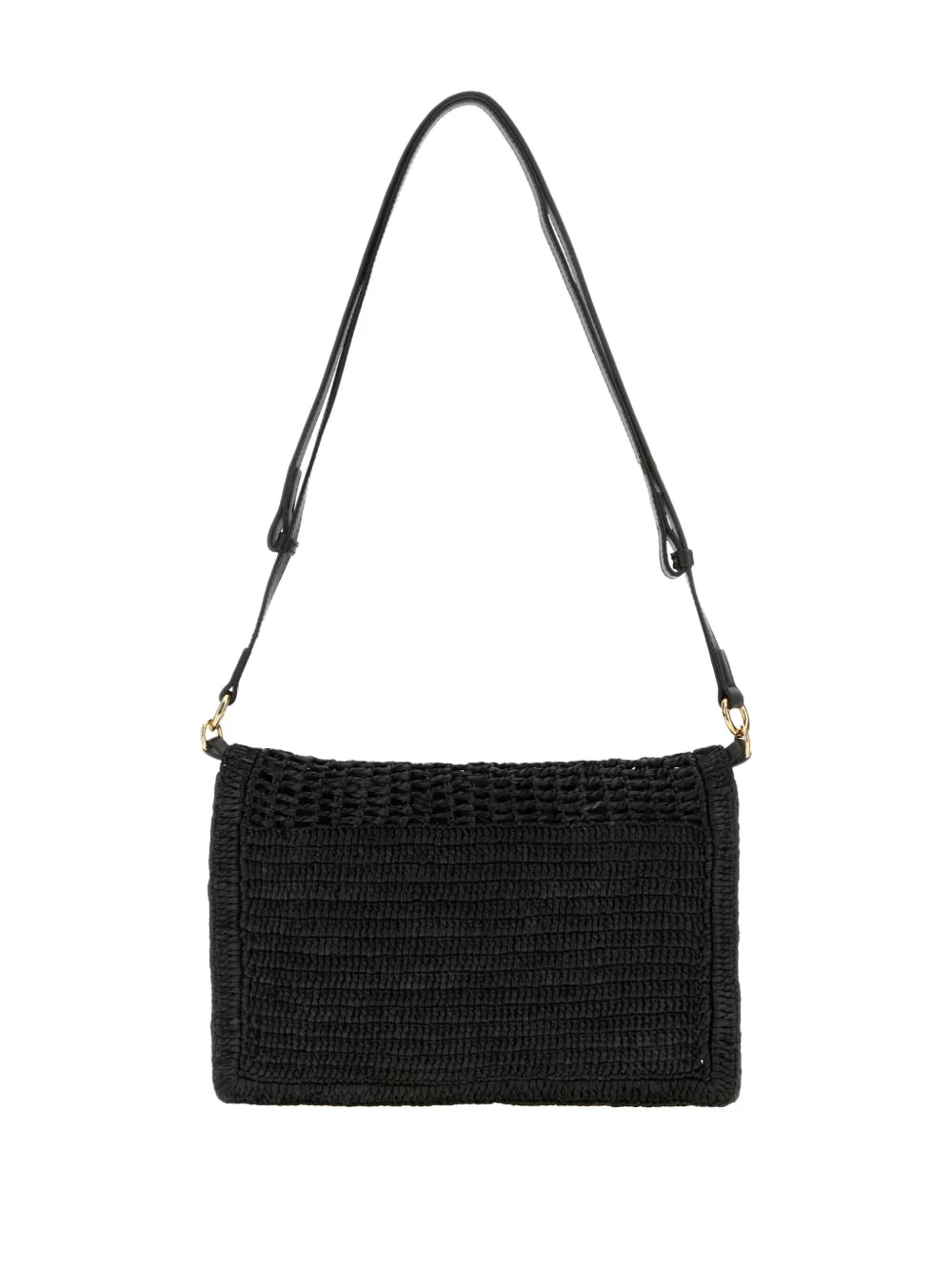 Chloé Summer Banana raffia shoulder bag - Zwart