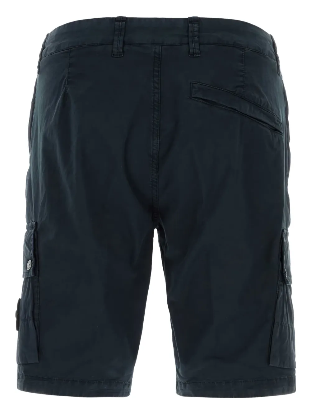 Stone Island logo-patch cargo shorts - Zwart