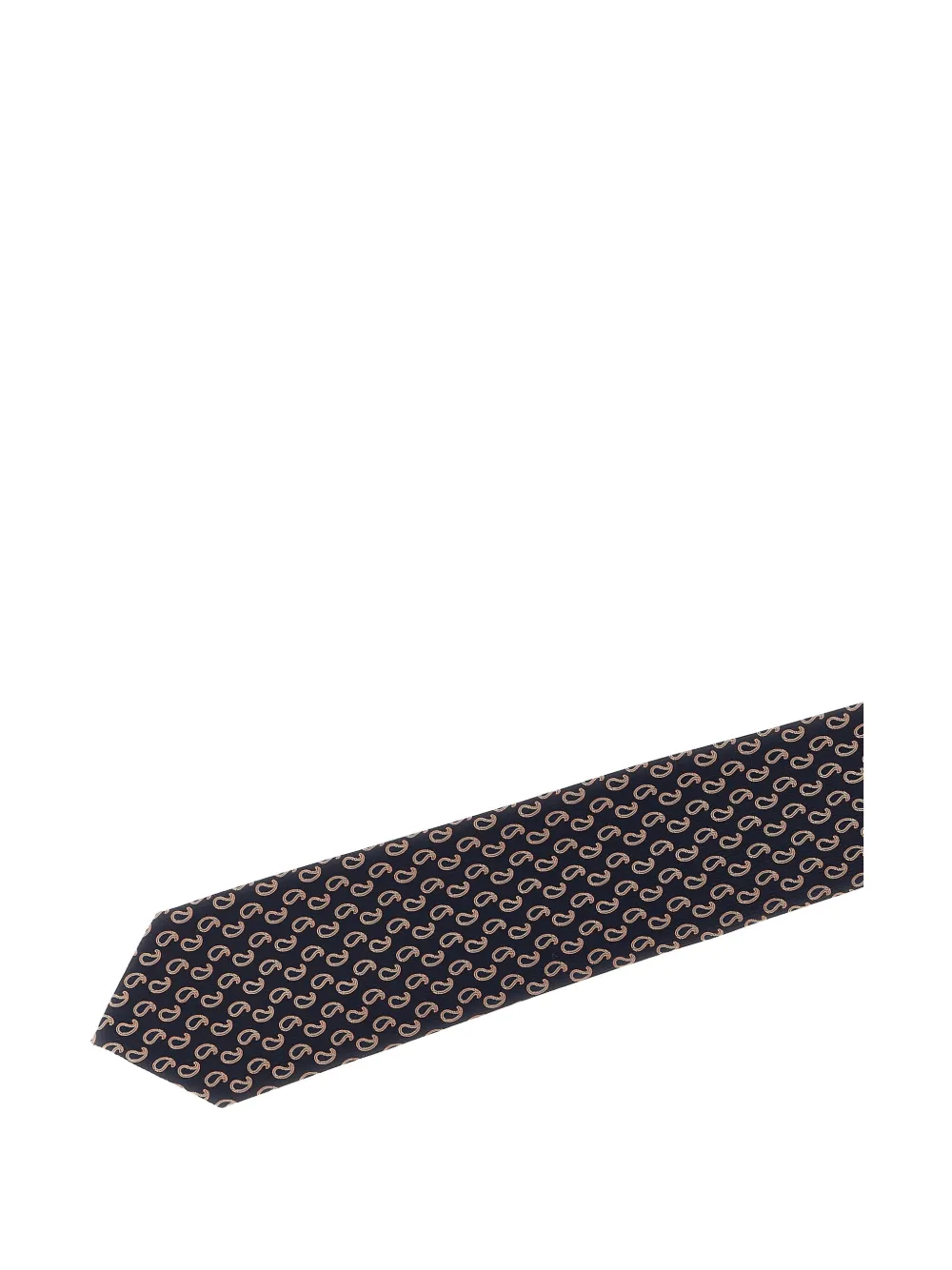 Brioni paisley jacquard tie - Blauw