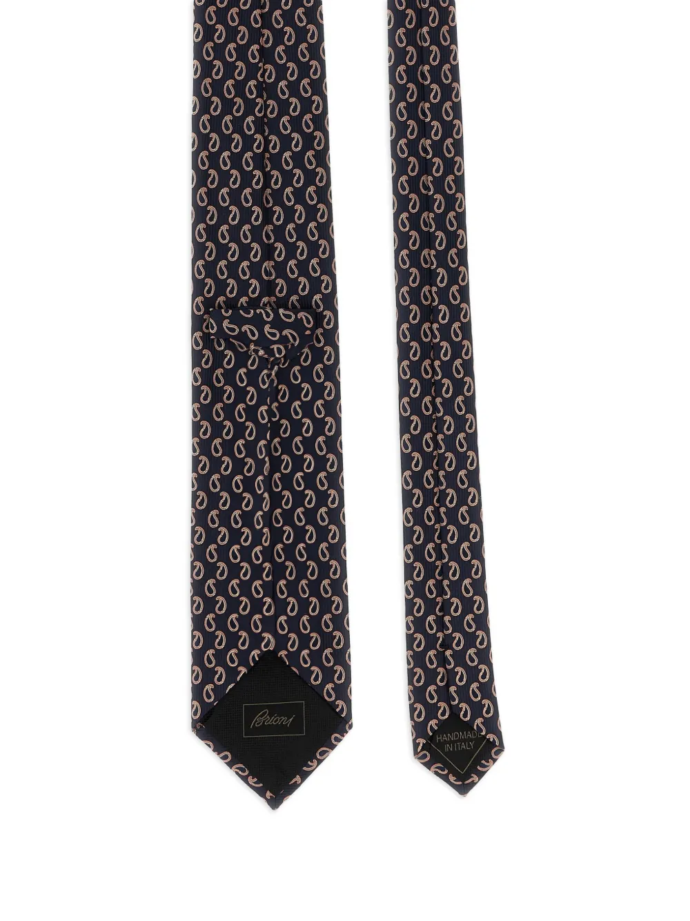 Brioni Stropdas met paisley jacquard Blauw