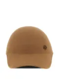 Maison Michel Tiger logo-detail hat - Brown