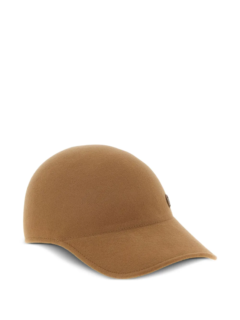 Maison Michel Tiger hoed met logodetail Bruin