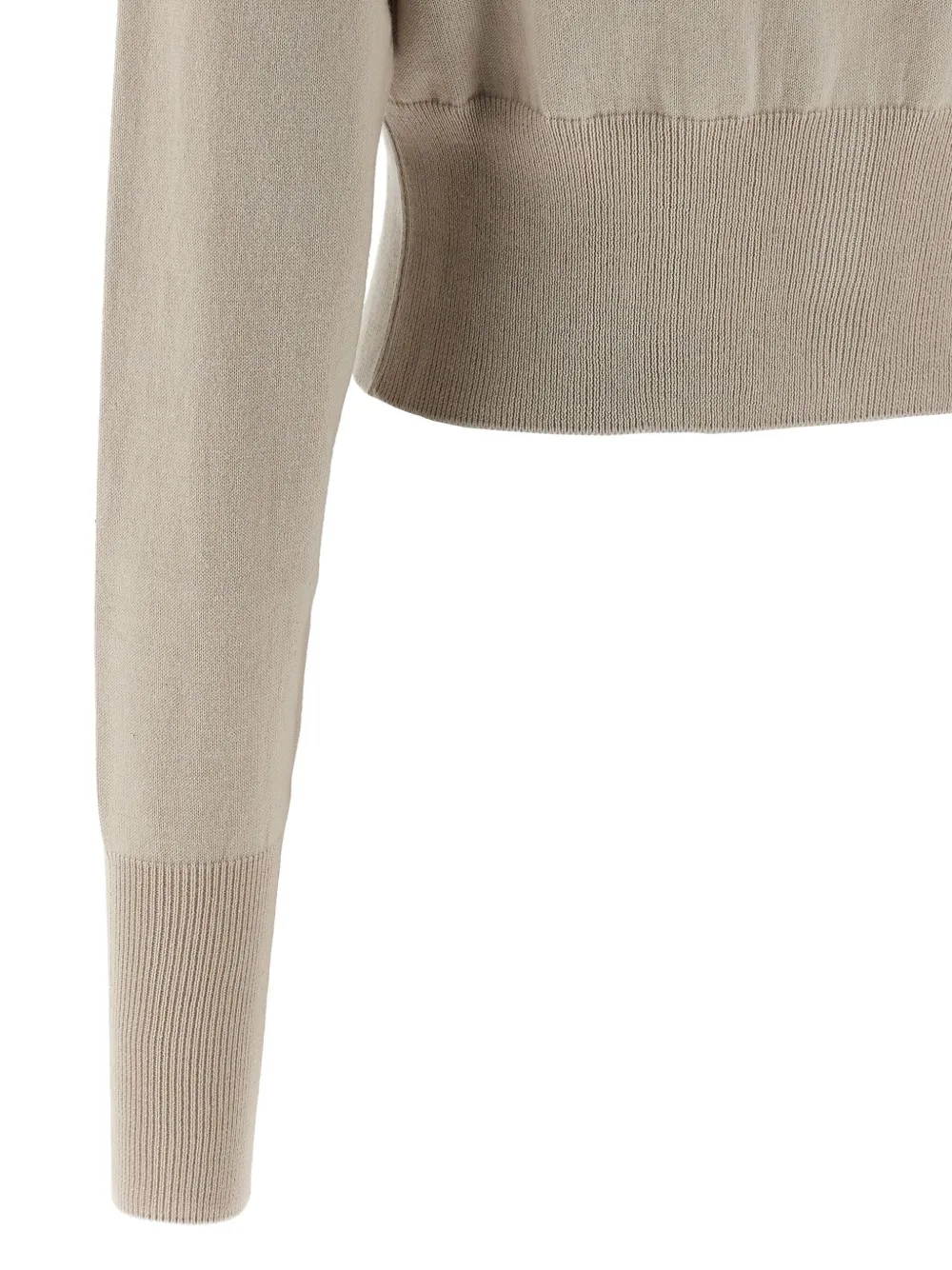 Vivienne Westwood Embroidered-logo Crop-length Cardigan In Neutral
