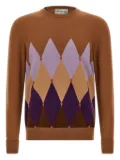 Ballantyne argyle crew-neck sweater - Brown